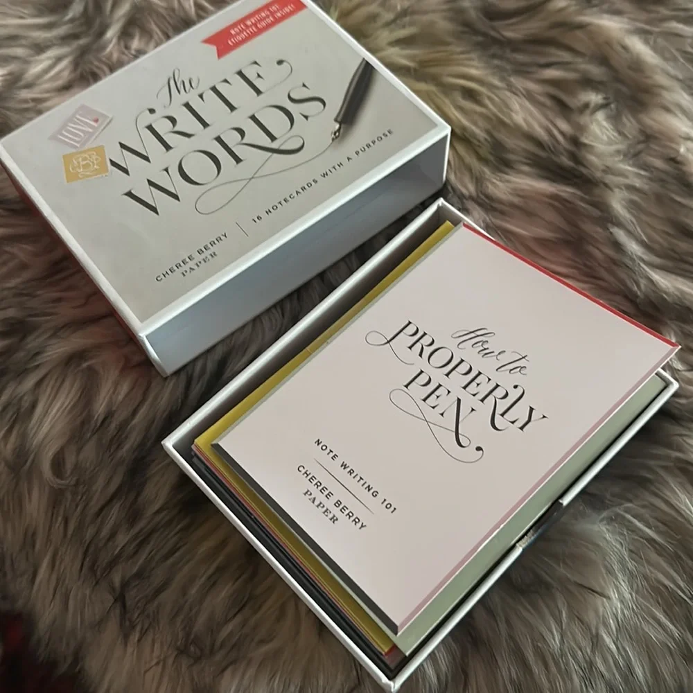 Galison The Write Words 16 Notecards